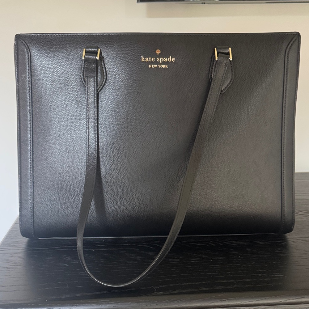 kate spade Black Leather Briefcase